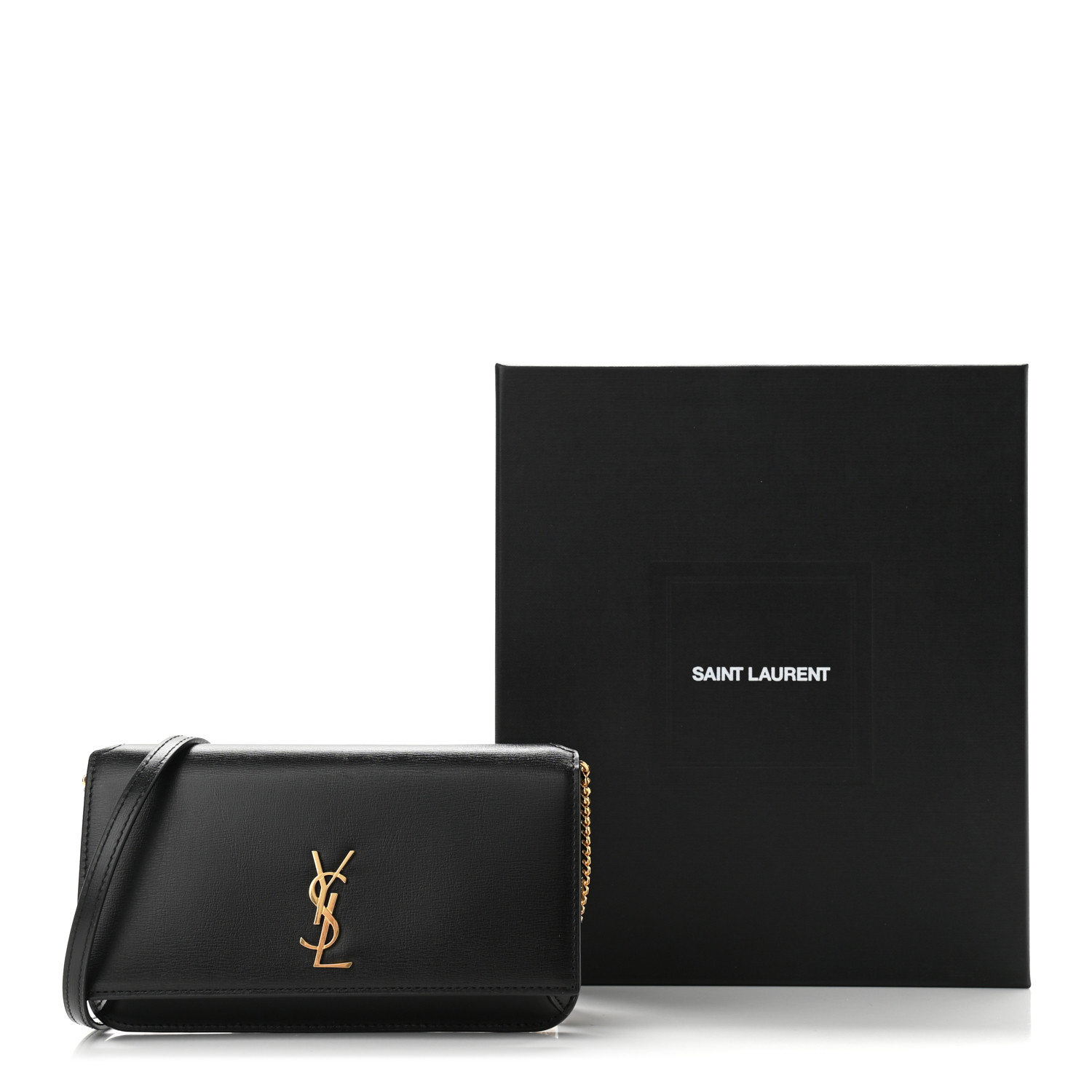 saint laurent monogram phone holder bolsa