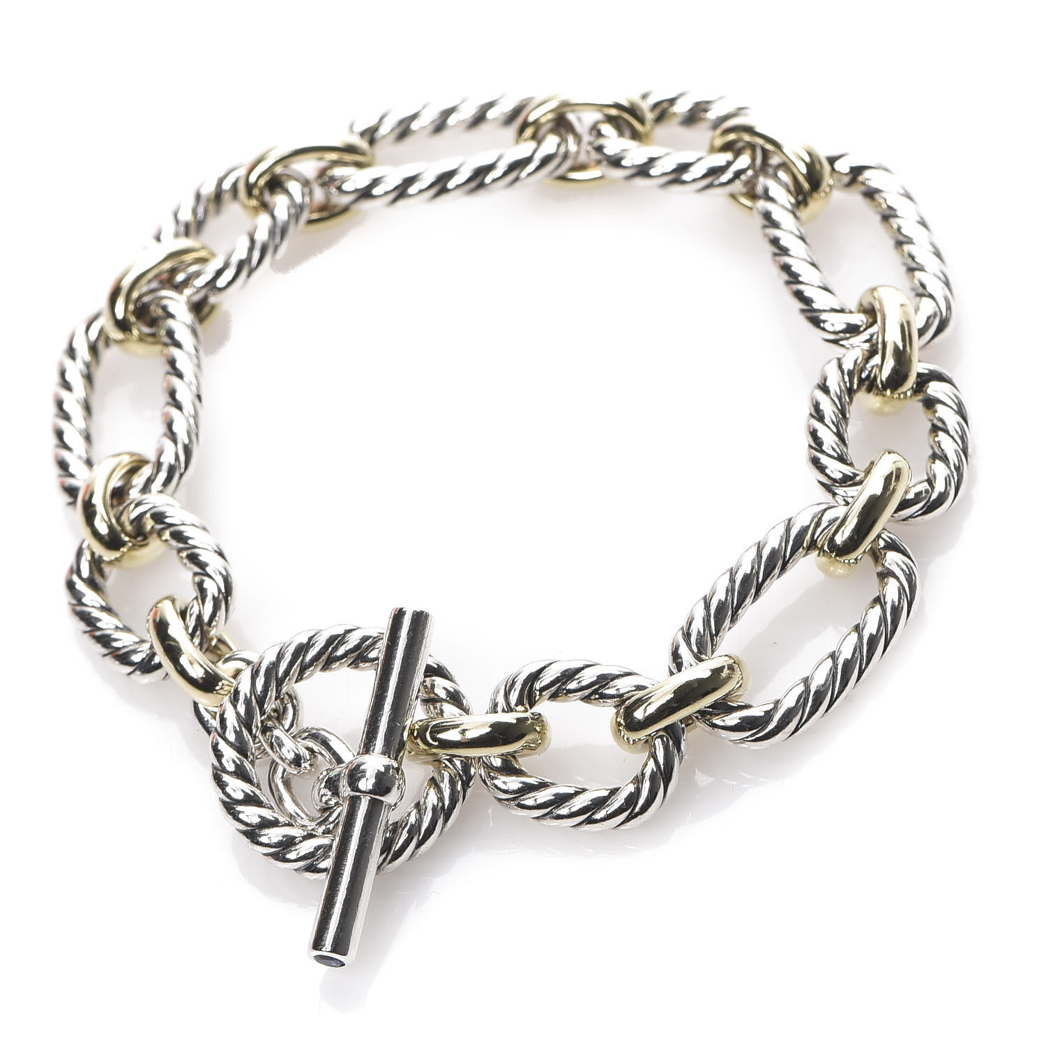 David yurman cushion link bracelet fashion with blue sapphires