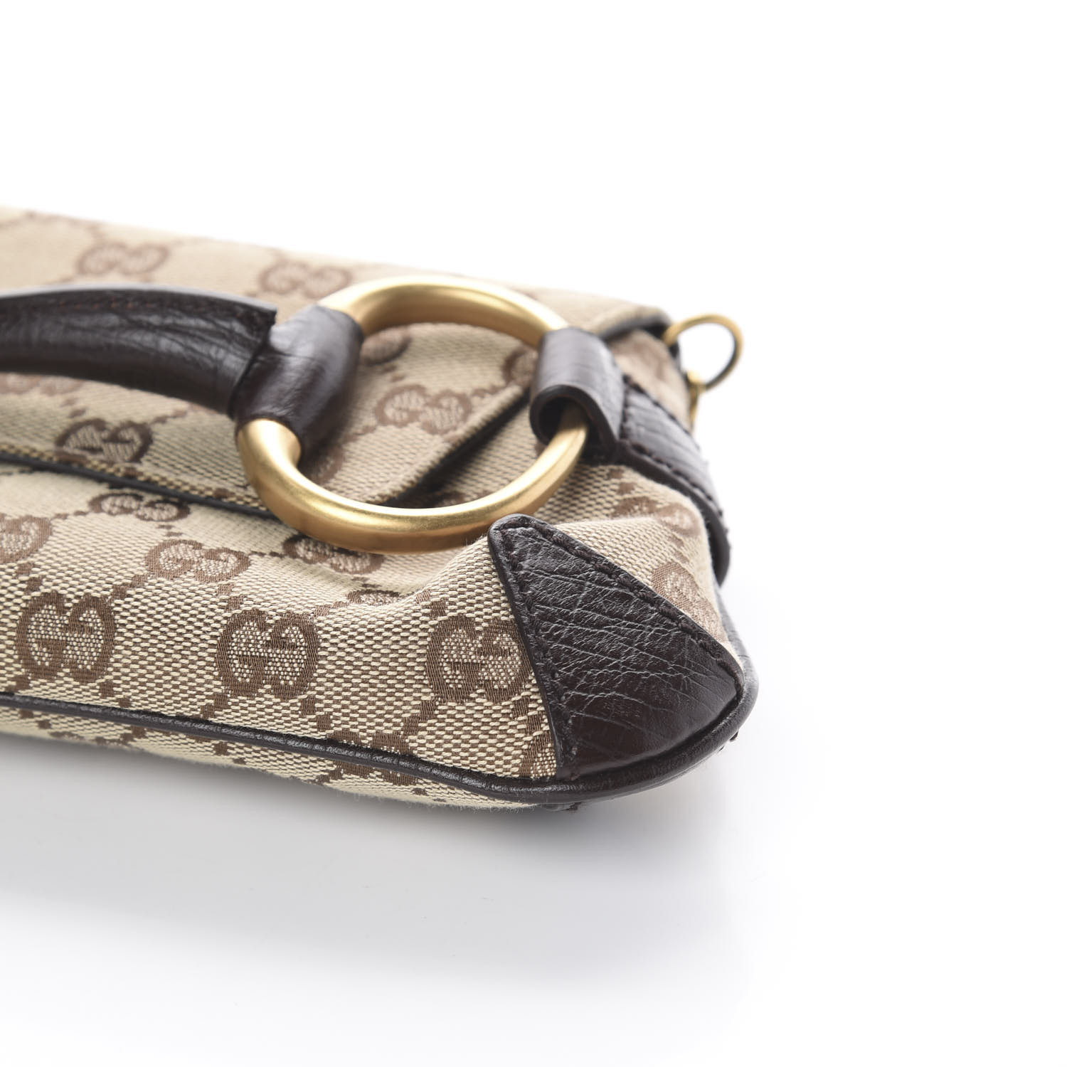 gucci monogram horsebit clutch