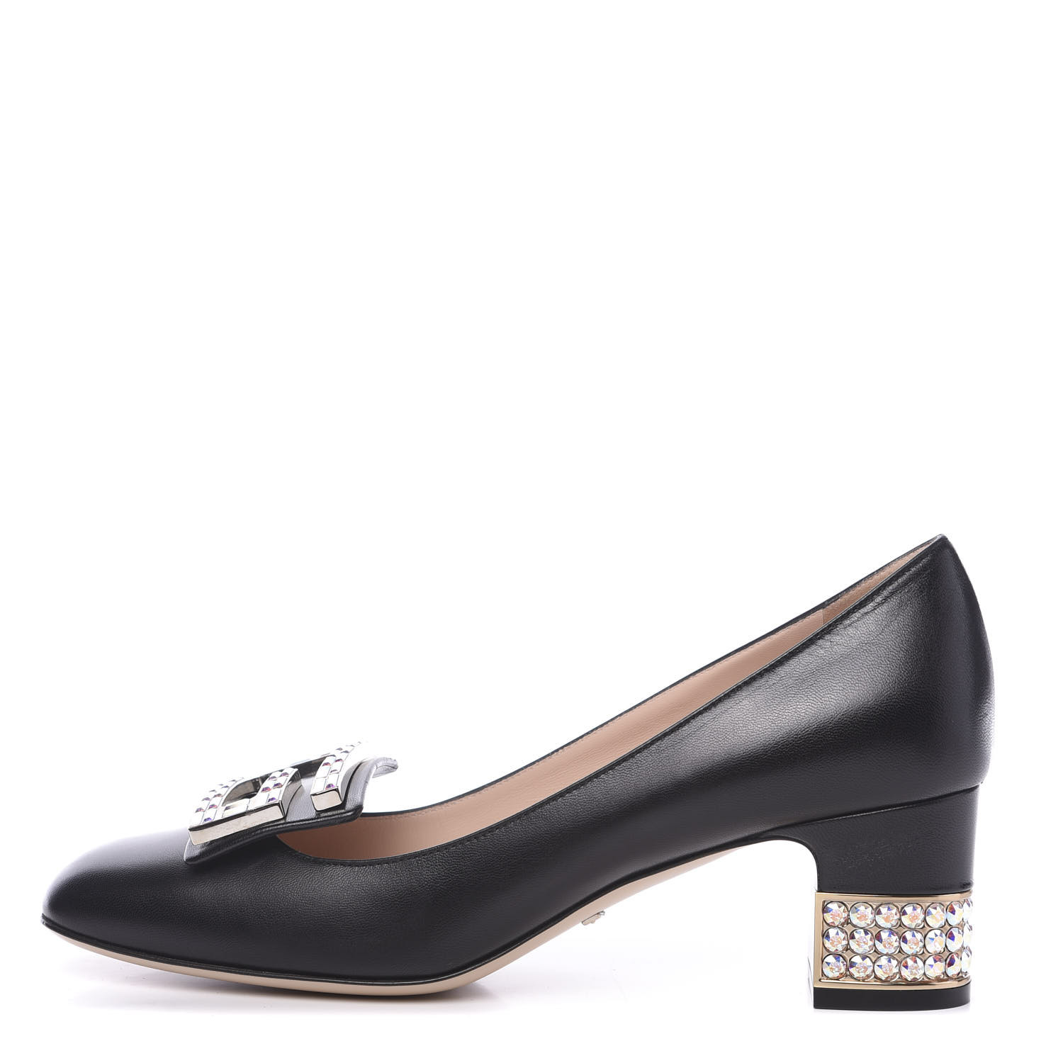 black loafer pumps