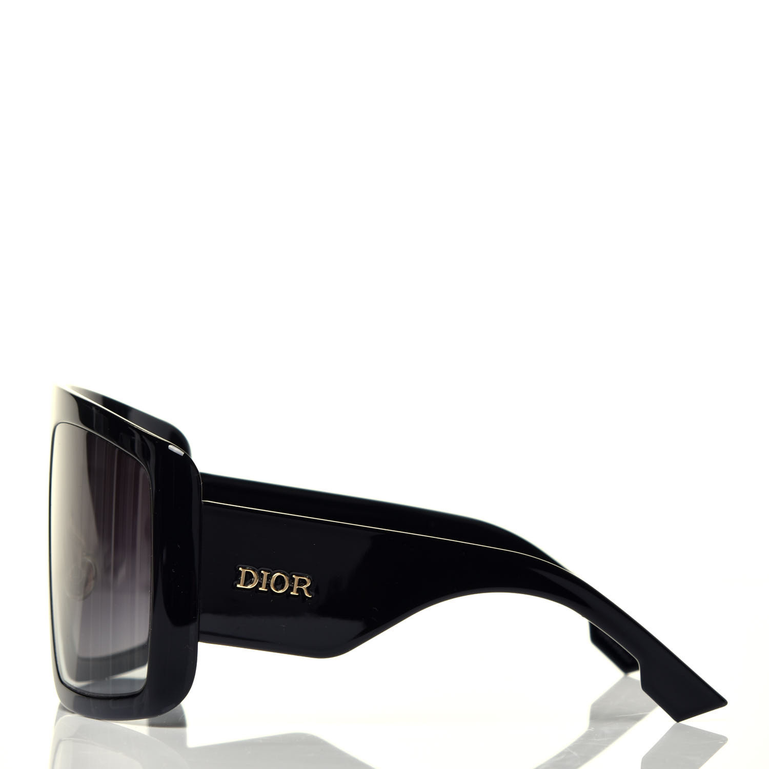 Christian Dior So Light 1 Shield Sunglasses Black 760375 Fashionphile 
