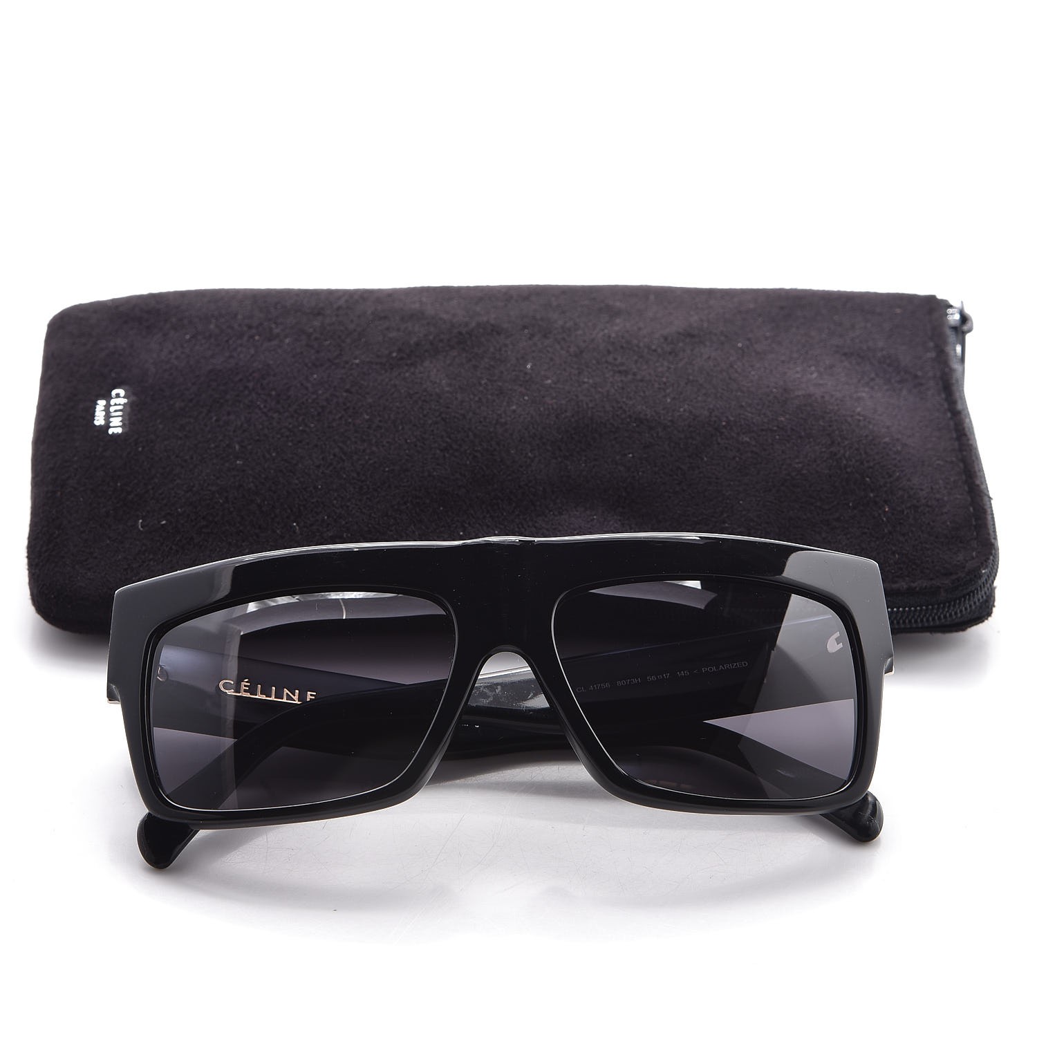 CELINE Polarized ZZ Top Sunglasses CL 41756/S Black 288359