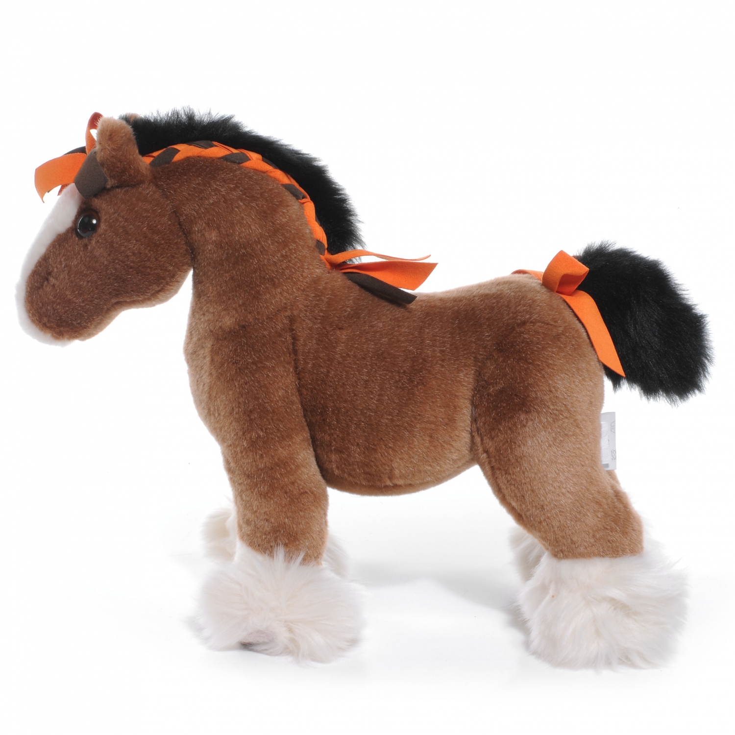 white horse plush toy