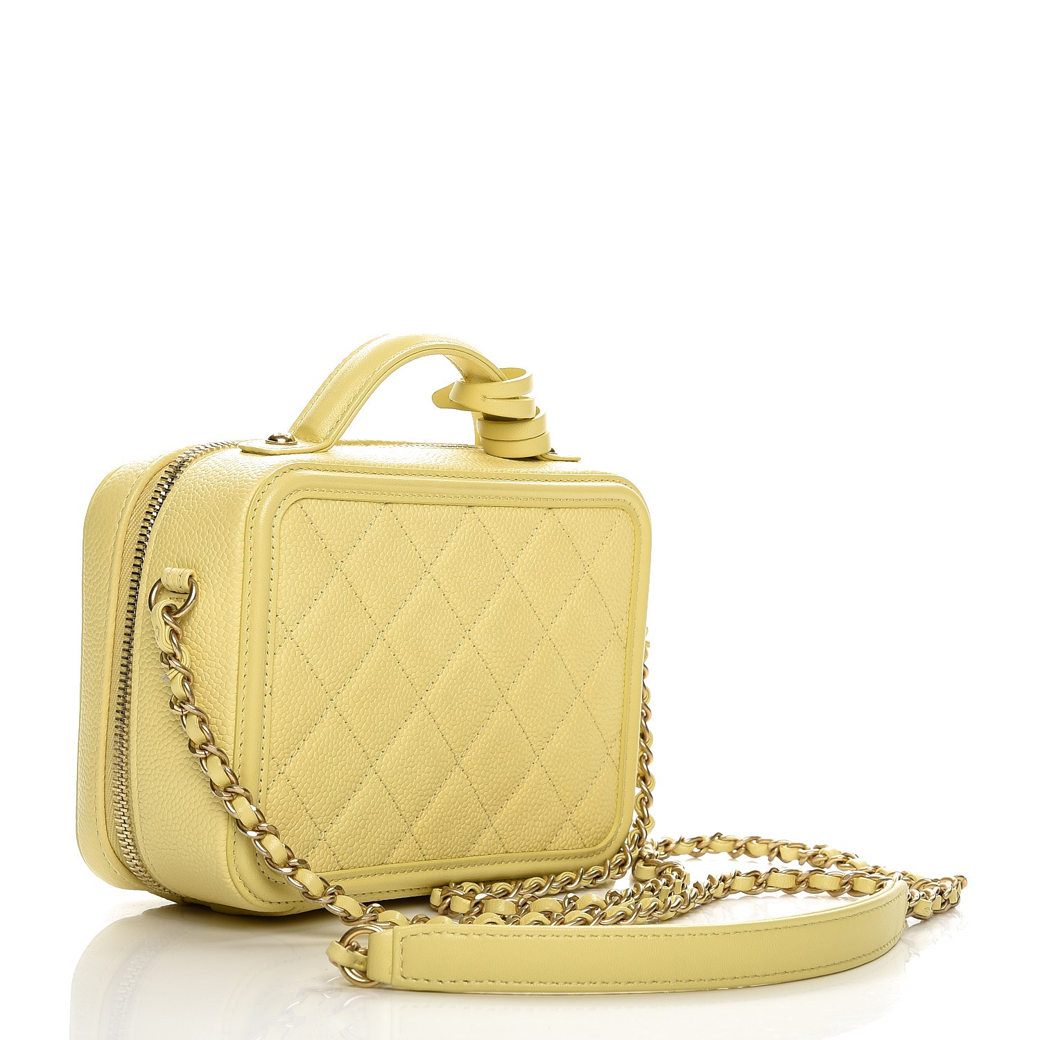 chanel caviar quilted small cc filigree vanity case