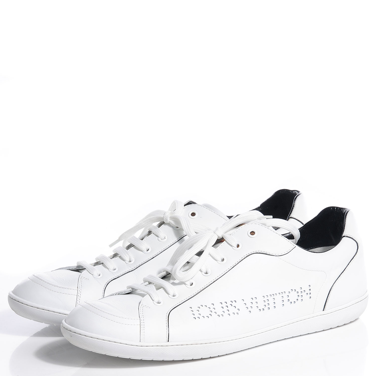 louis vuitton white leather sneakers