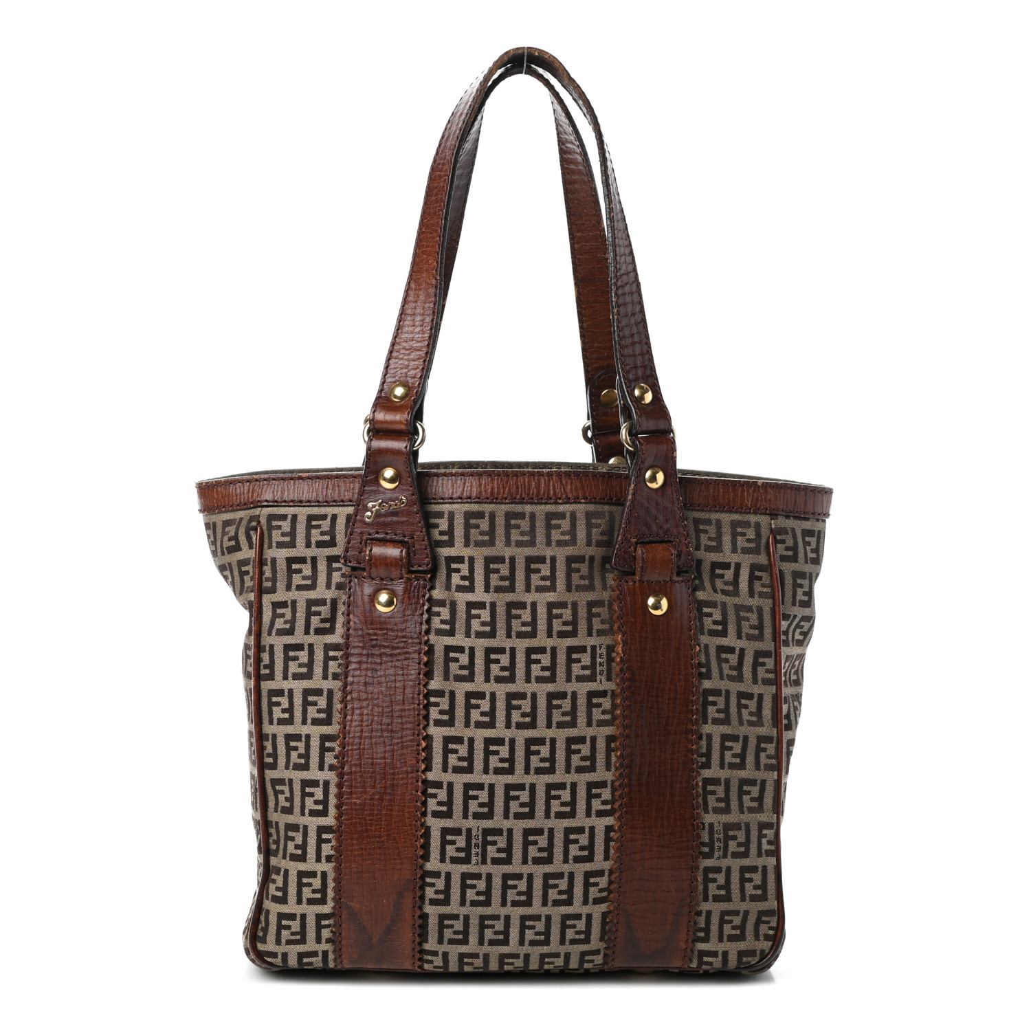 fendi tote brown