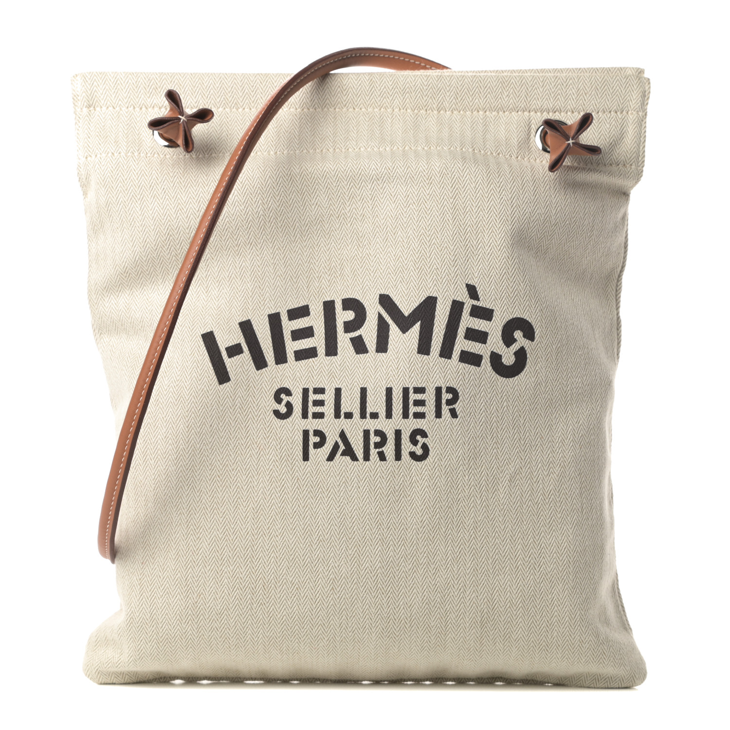 HERMES Canvas Swift Aline Grooming Bag Gold 788571 | FASHIONPHILE