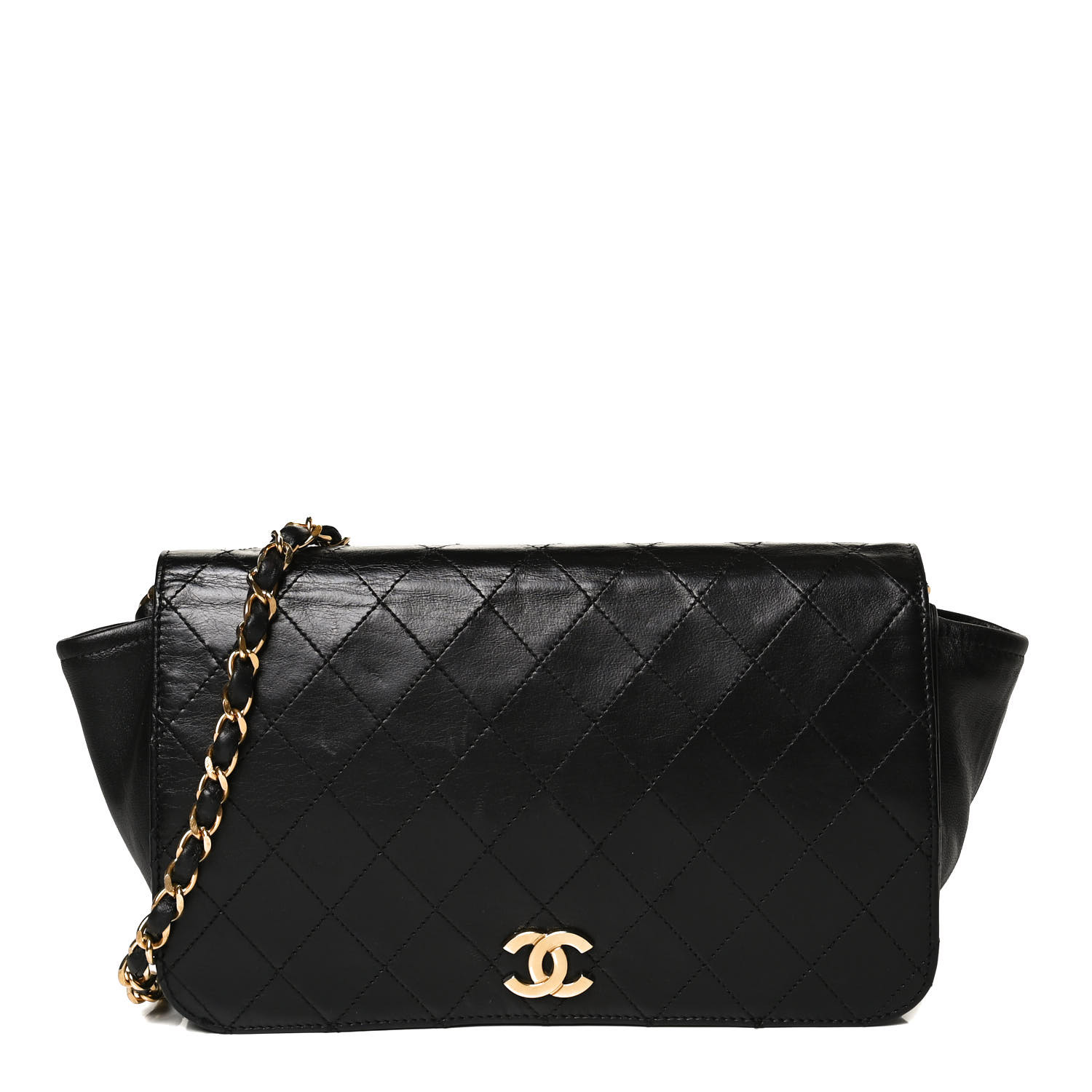 chanel lambskin quilted small single flap