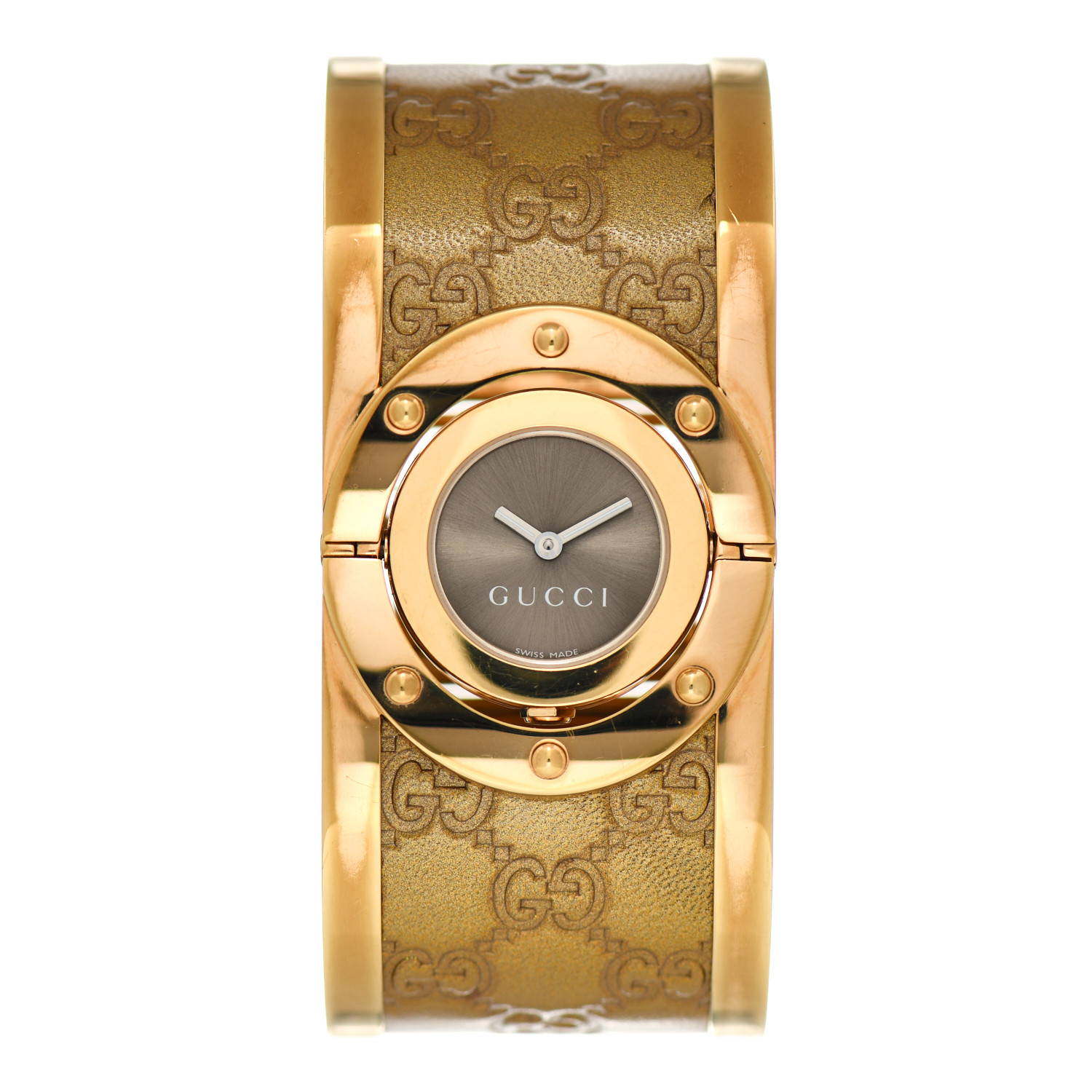 gucci twirl watch gold