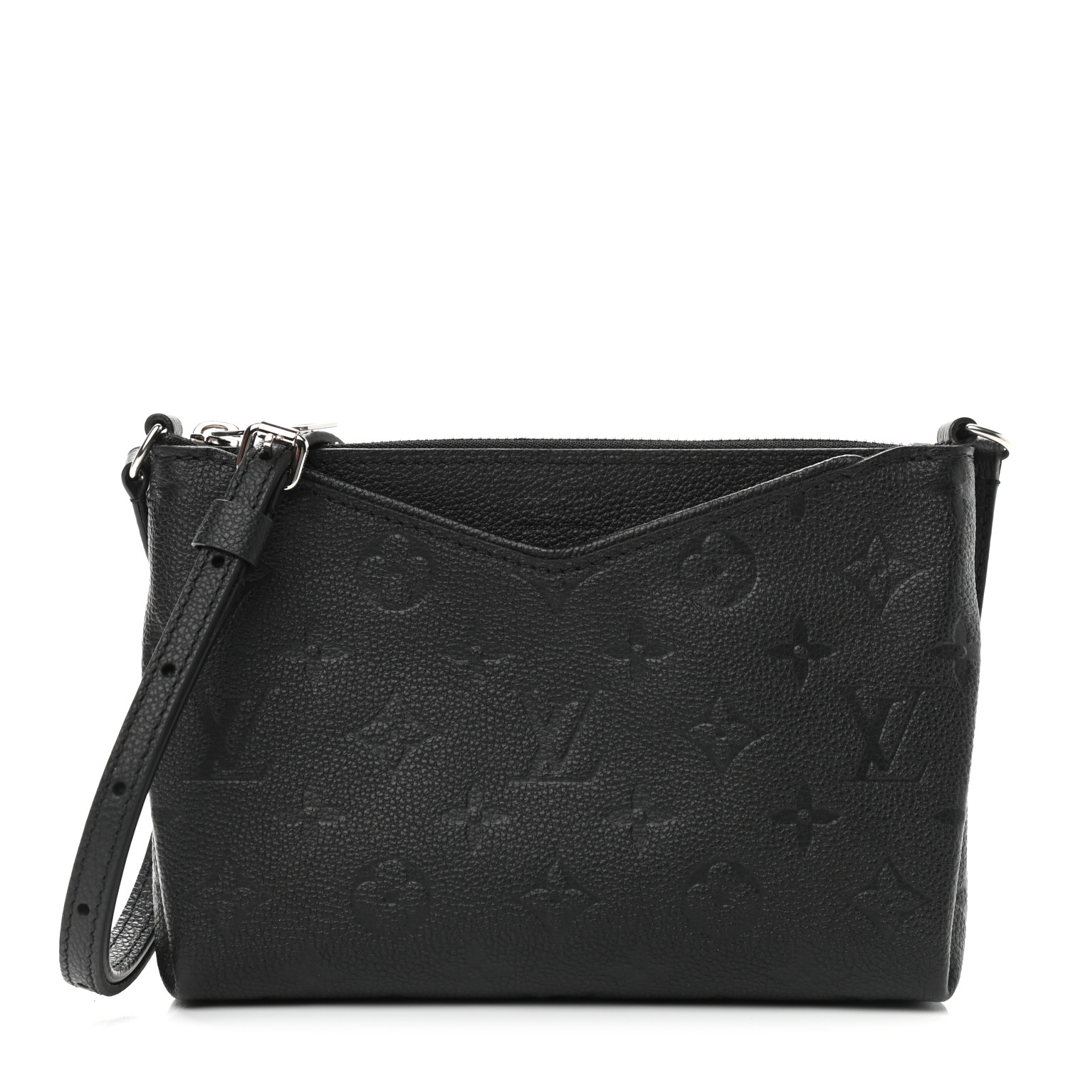 louis vuitton black embossed crossbody