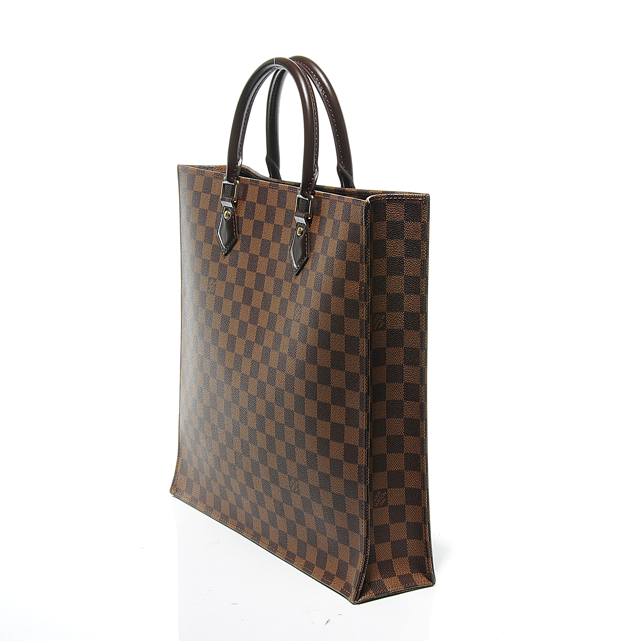 Authentic Louis Vuitton Tote Bag Sac Plat Brown Monogram M51140