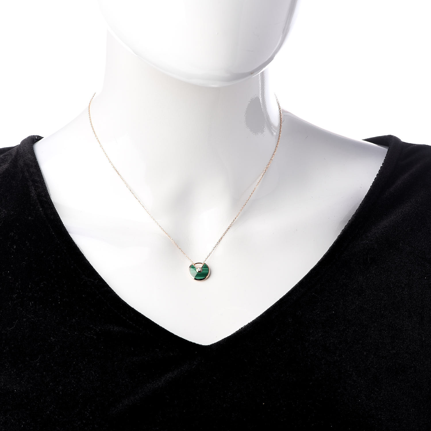 cartier malachite pendant