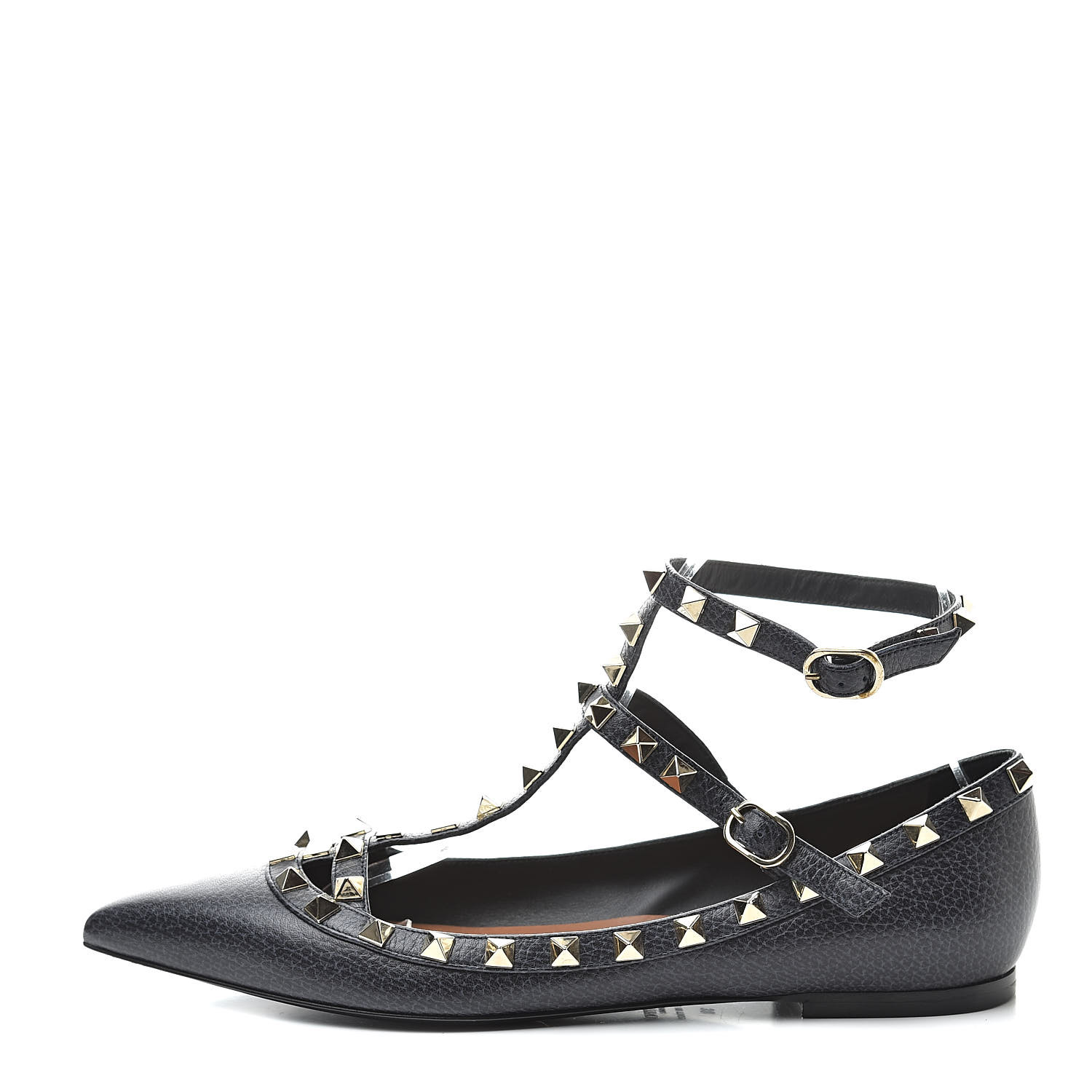 valentino rockstud flats blue