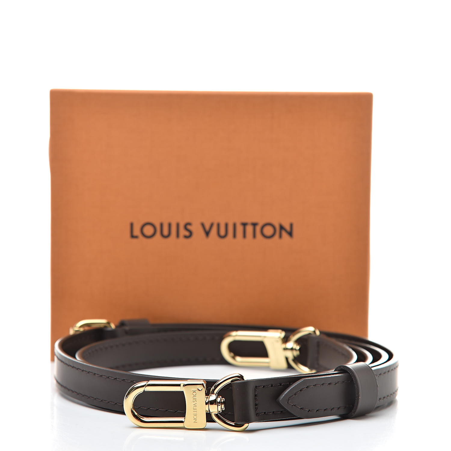 LOUIS VUITTON Calfskin 16mm Adjustable Shoulder Strap Ebene 521840