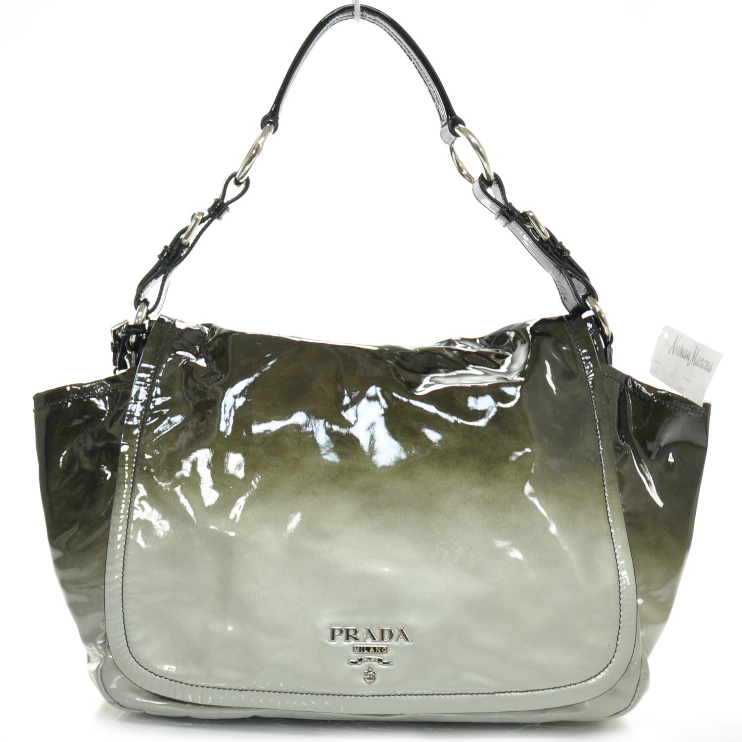 PRADA Vernice Sfumata Patent Ombre Shoulder Bag 24305