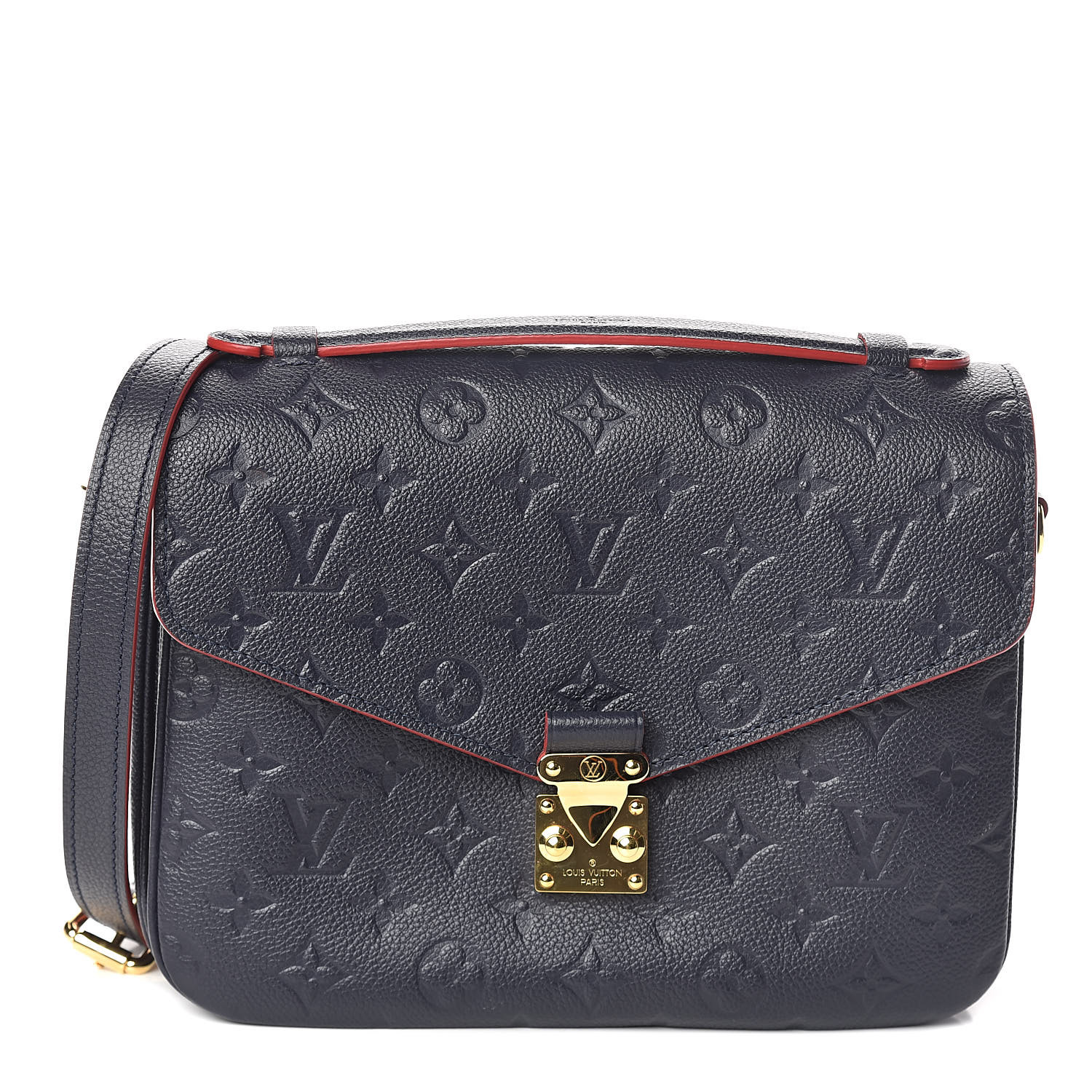 louis vuitton empreinte pochette metis marine rouge