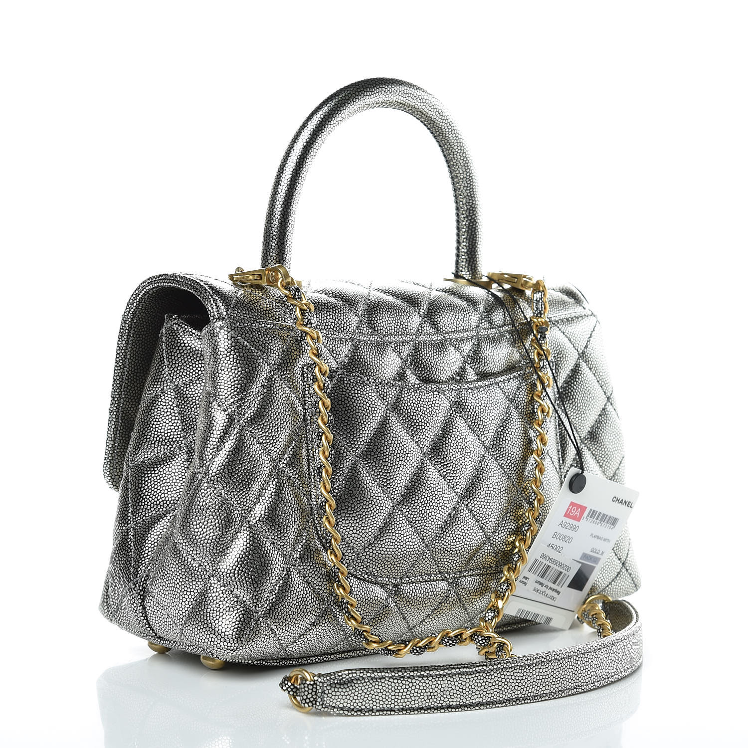 chanel mini flap silver hardware