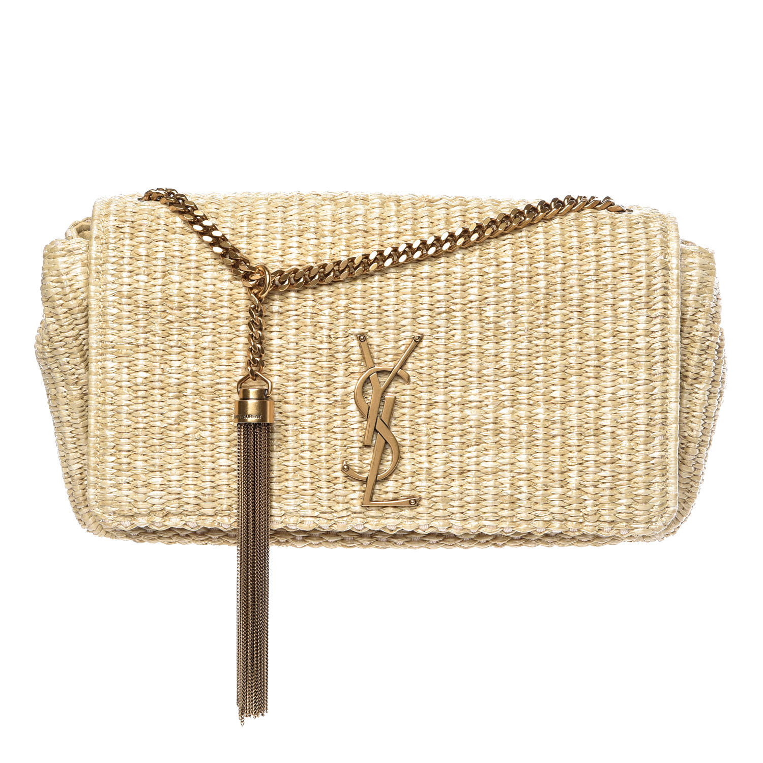 ysl raffia clutch