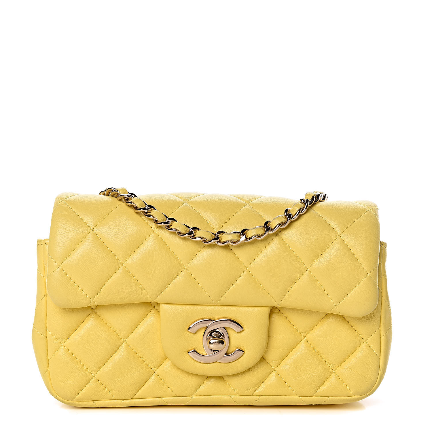 chanel classic flap yellow