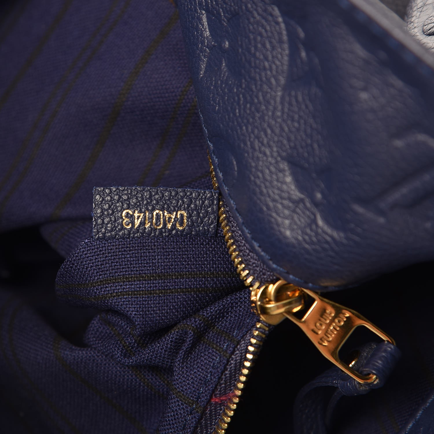 Louis Vuitton Amytheste Empreinte Leather Shoulder Strap Louis