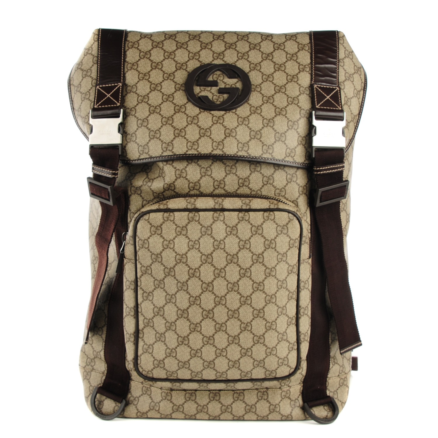 Gucci Gg Supreme Canvas Interlocking G Backpack 