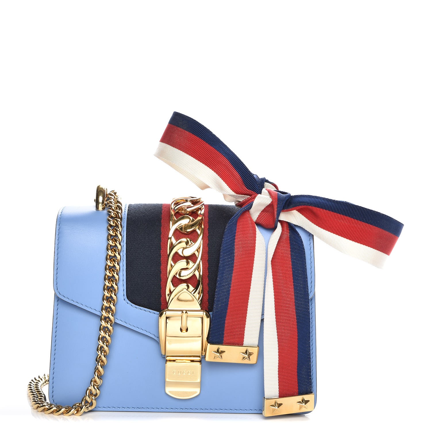 gucci blue sylvie bag