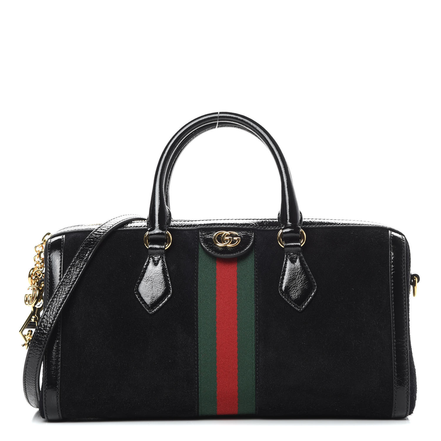 gucci bag suede black