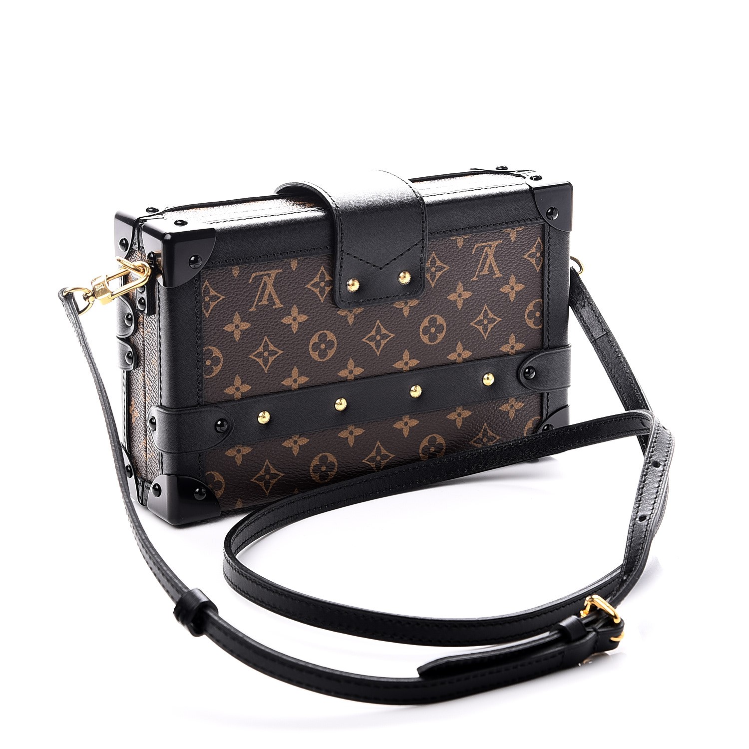 LOUIS VUITTON Monogram Petite Malle Black 236680