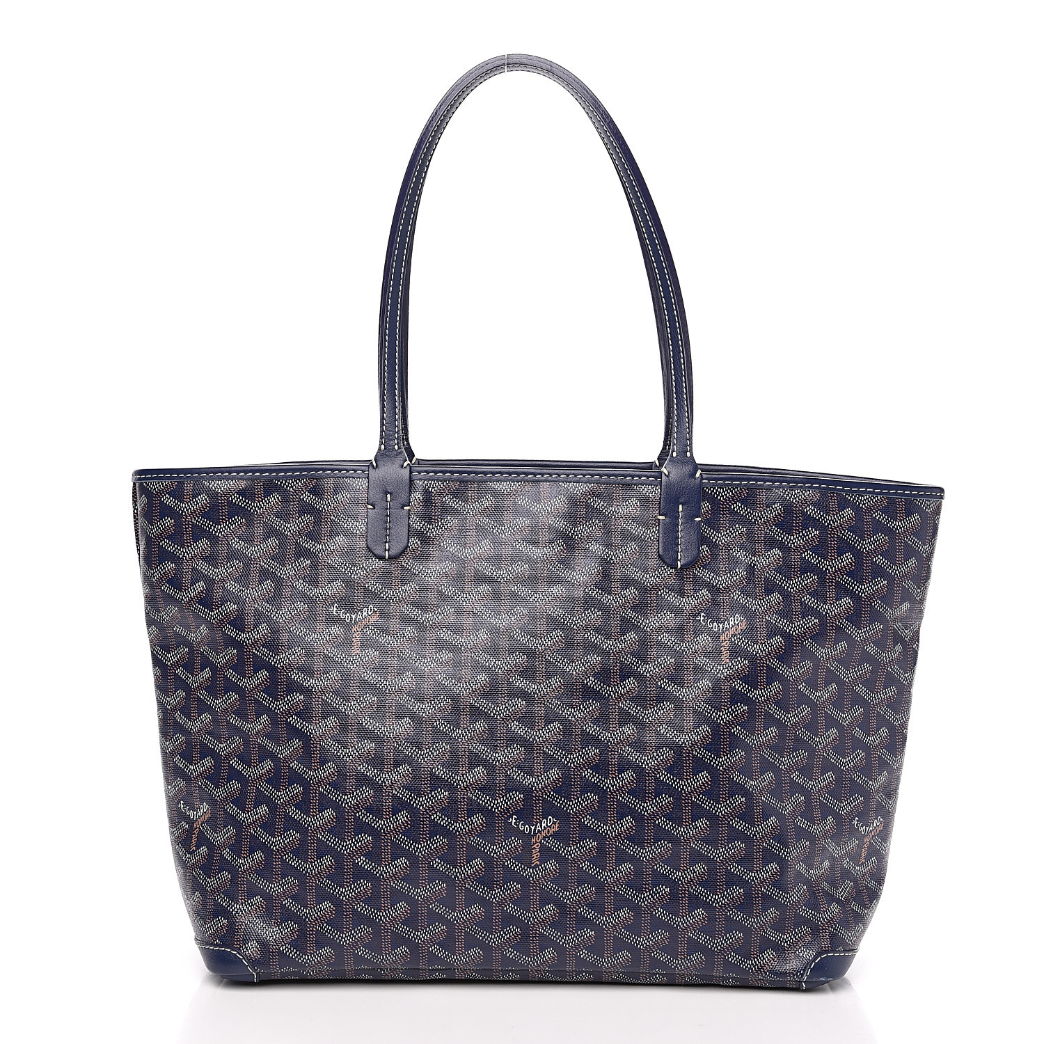 goyard tote bag navy blue