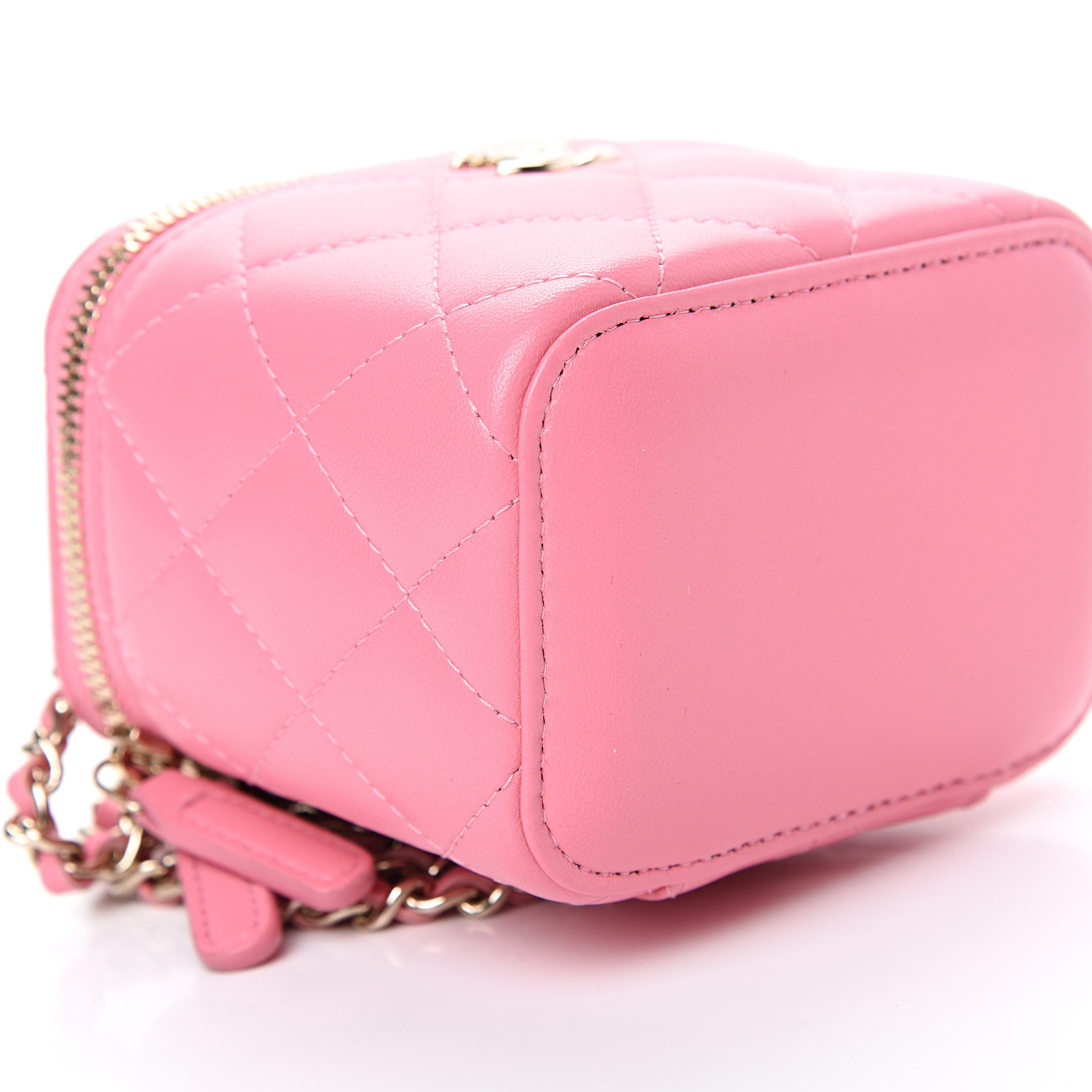 chanel mini vanity case pink