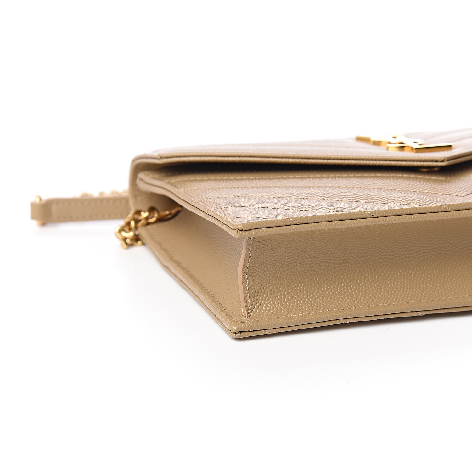 saint laurent grain de poudre envelope wallet on a chain