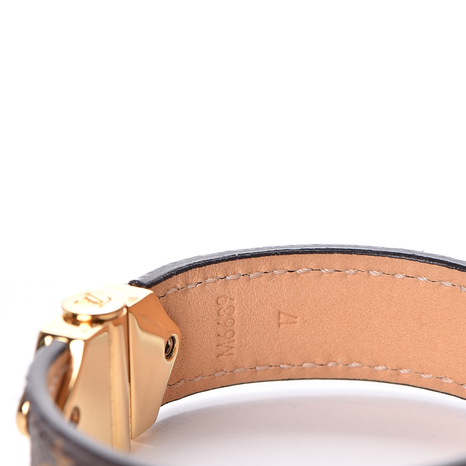 Authentic Louis Vuitton Nano Monogram Crazy In Lock Bracelet Size