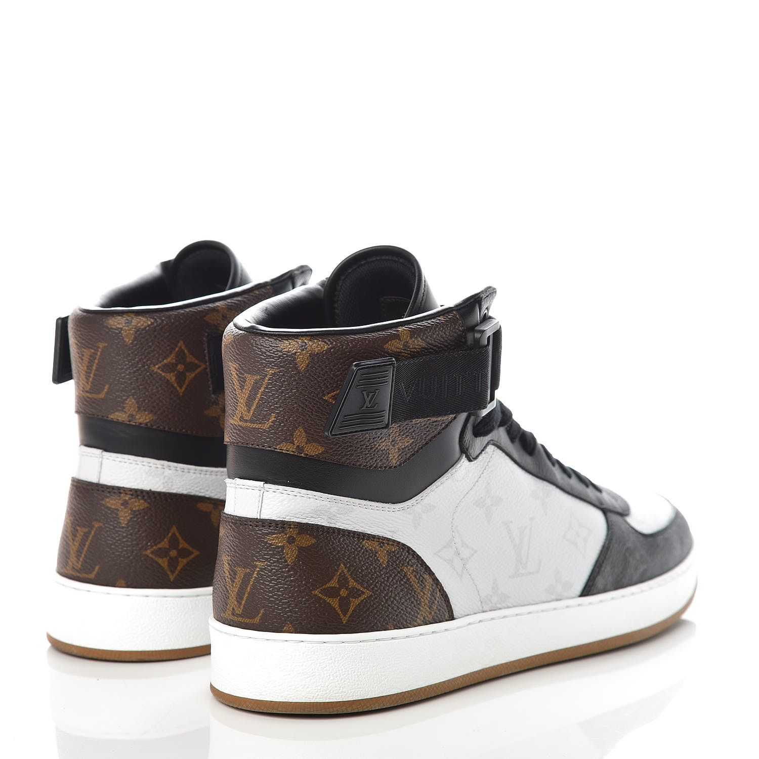 Louis Vuitton Calfskin Monogram Rivoli High Top Sneakers 10 393417 Fashionphile 3045