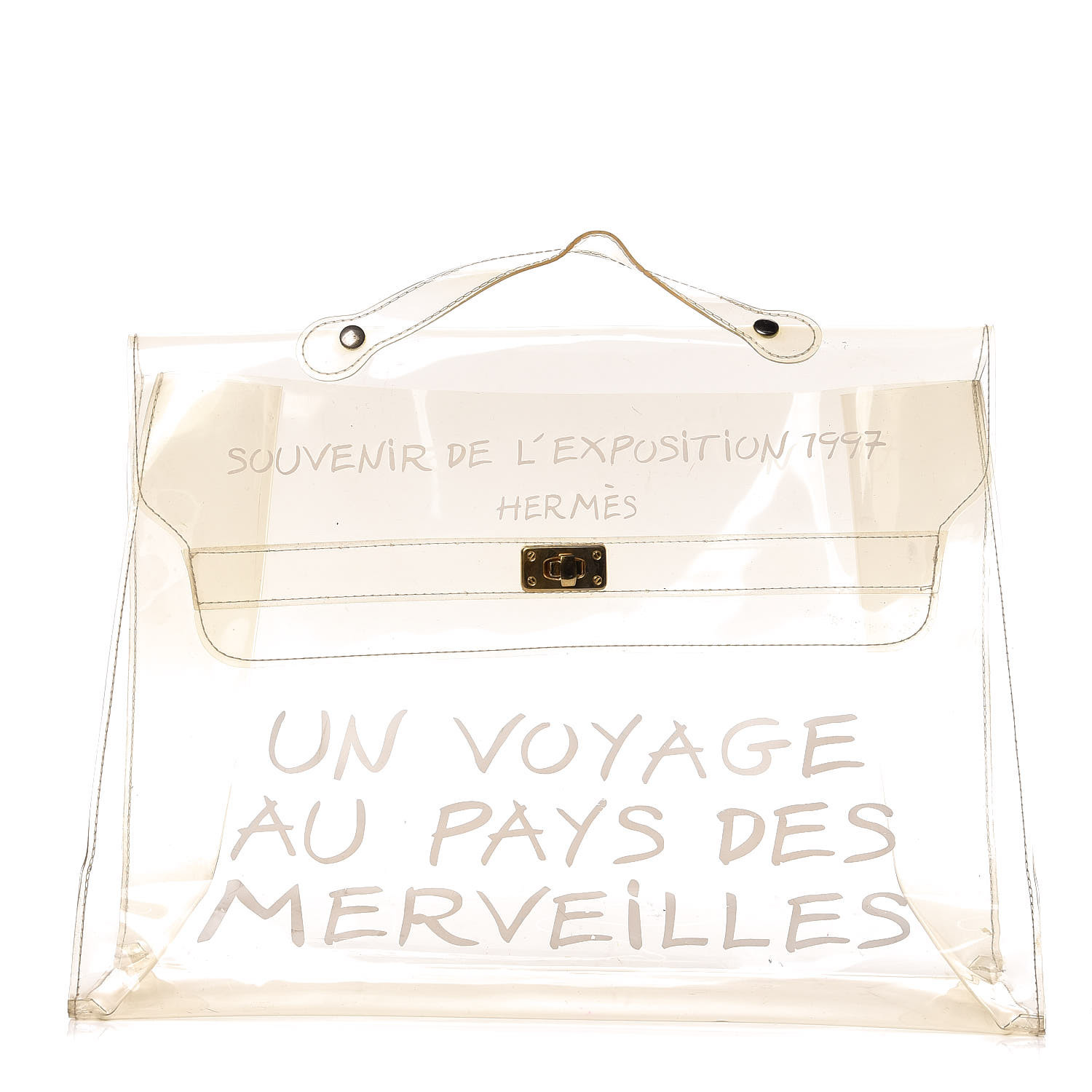 hermes kelly transparent bag