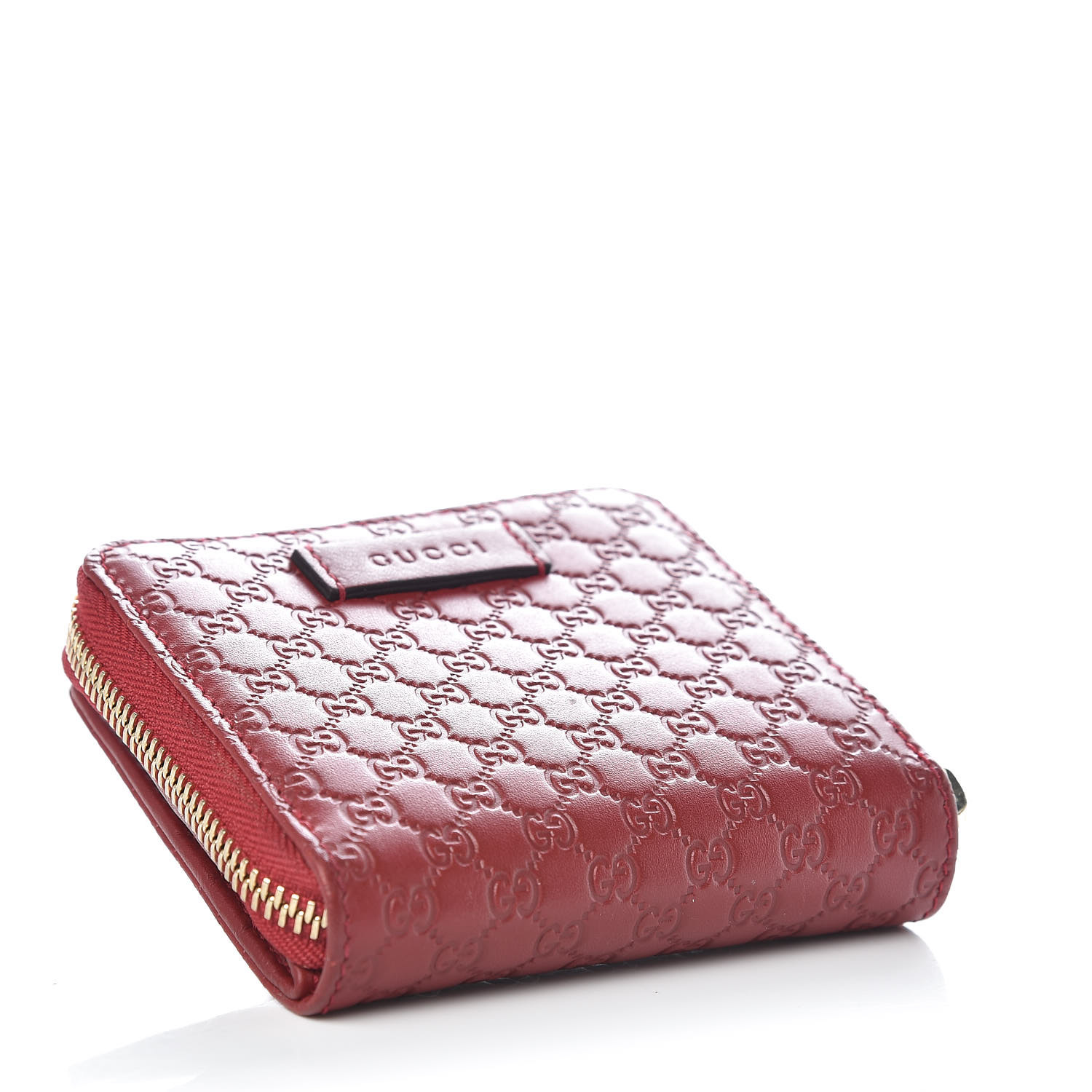 GUCCI Microguccissima Compact Wallet Red