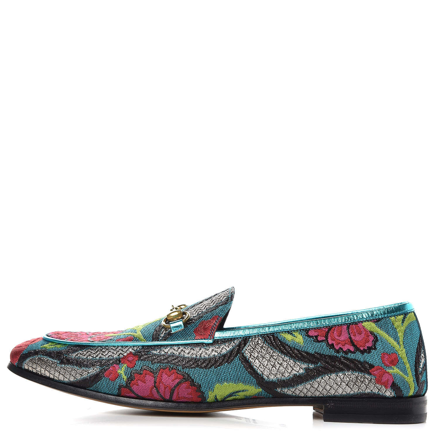 gucci jordaan floral jacquard loafer