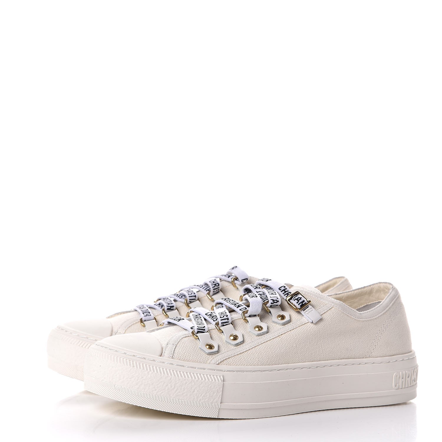 dior white low canvas