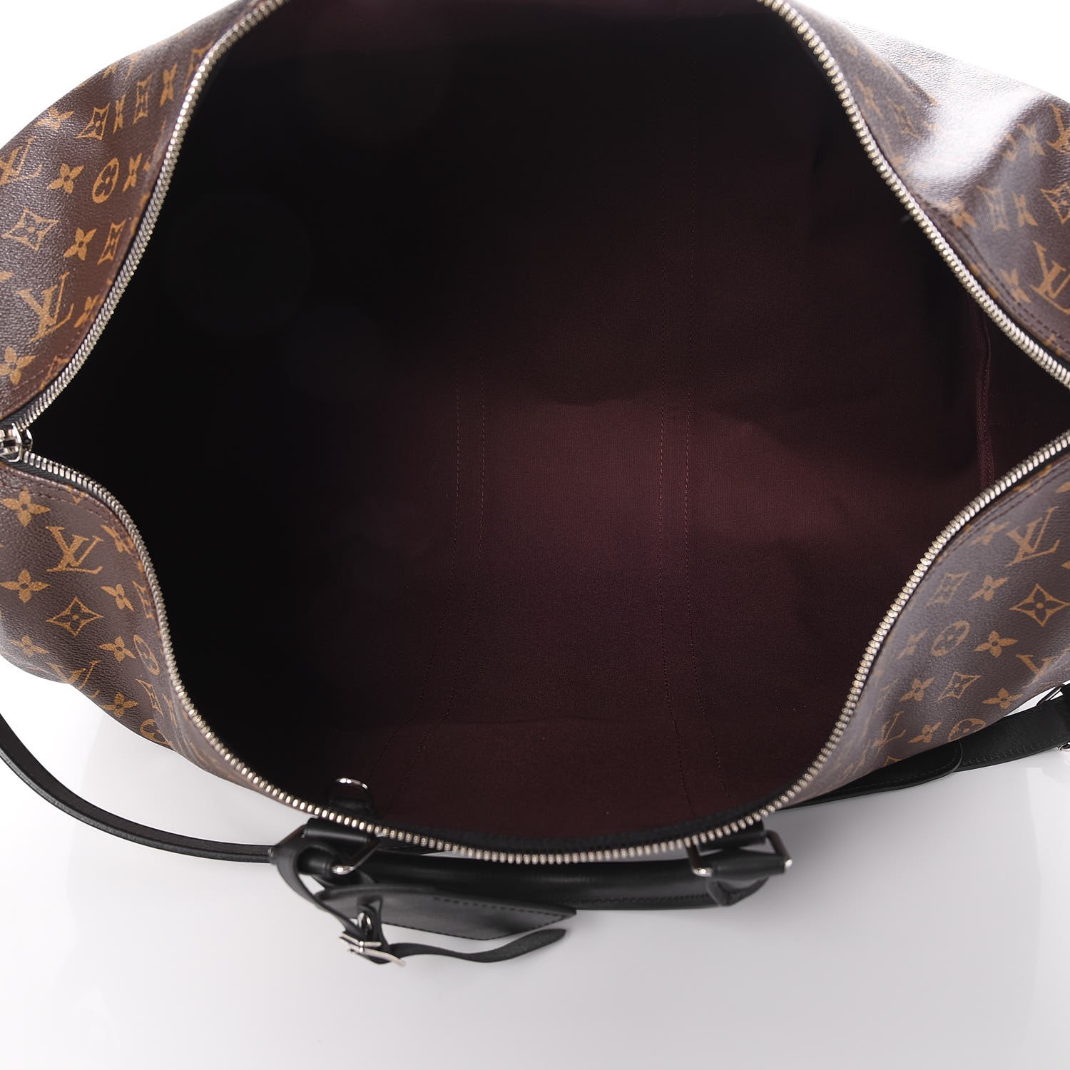 LOUIS VUITTON Monogram Macassar Keepall Bandouliere 55 262139 ...