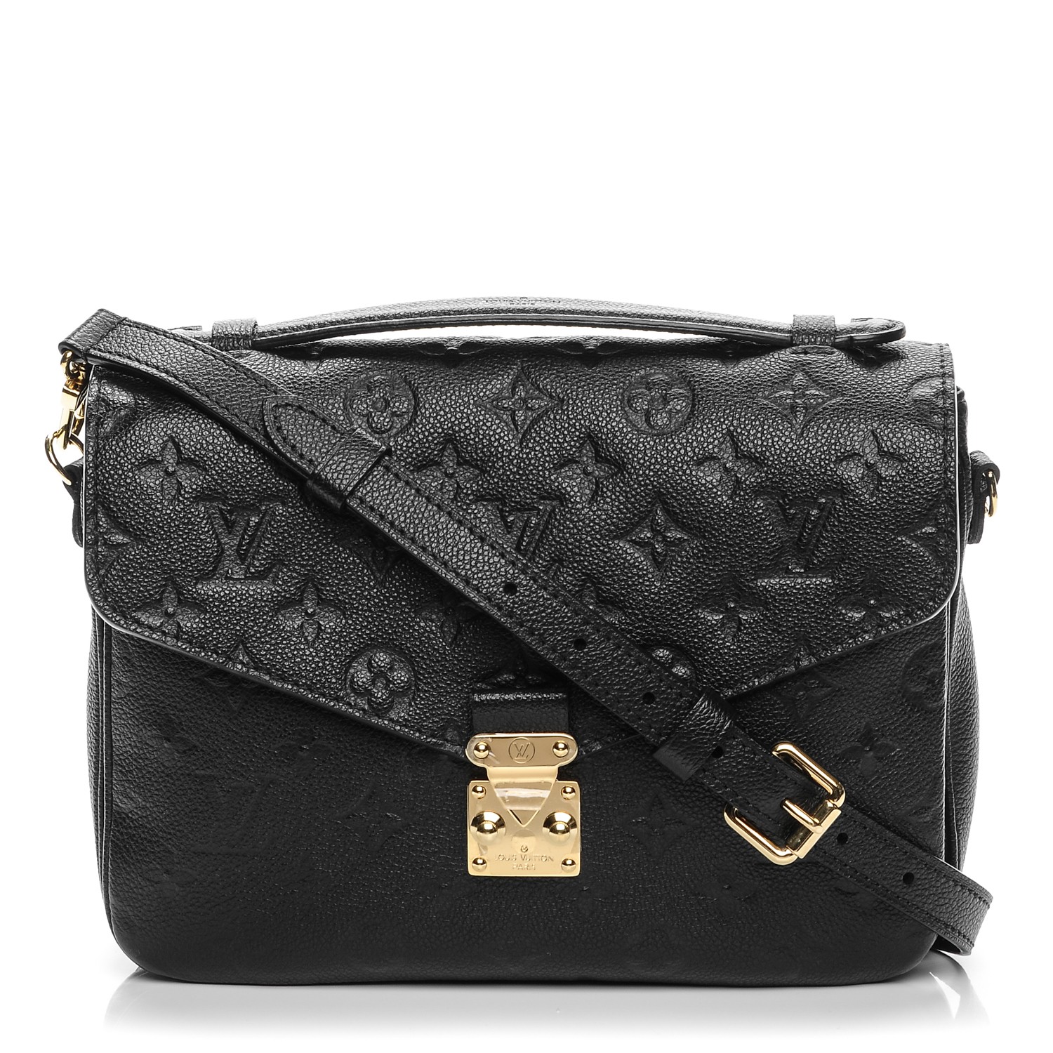 louis vuitton pochette metis empreinte black