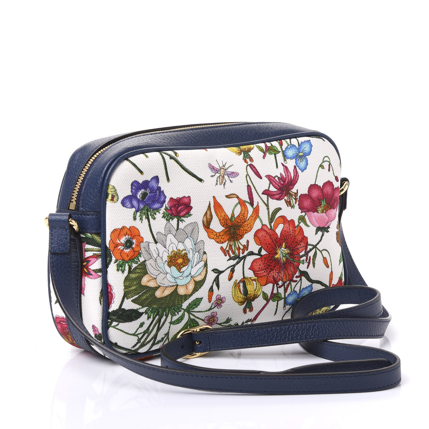 gucci flower bag blue