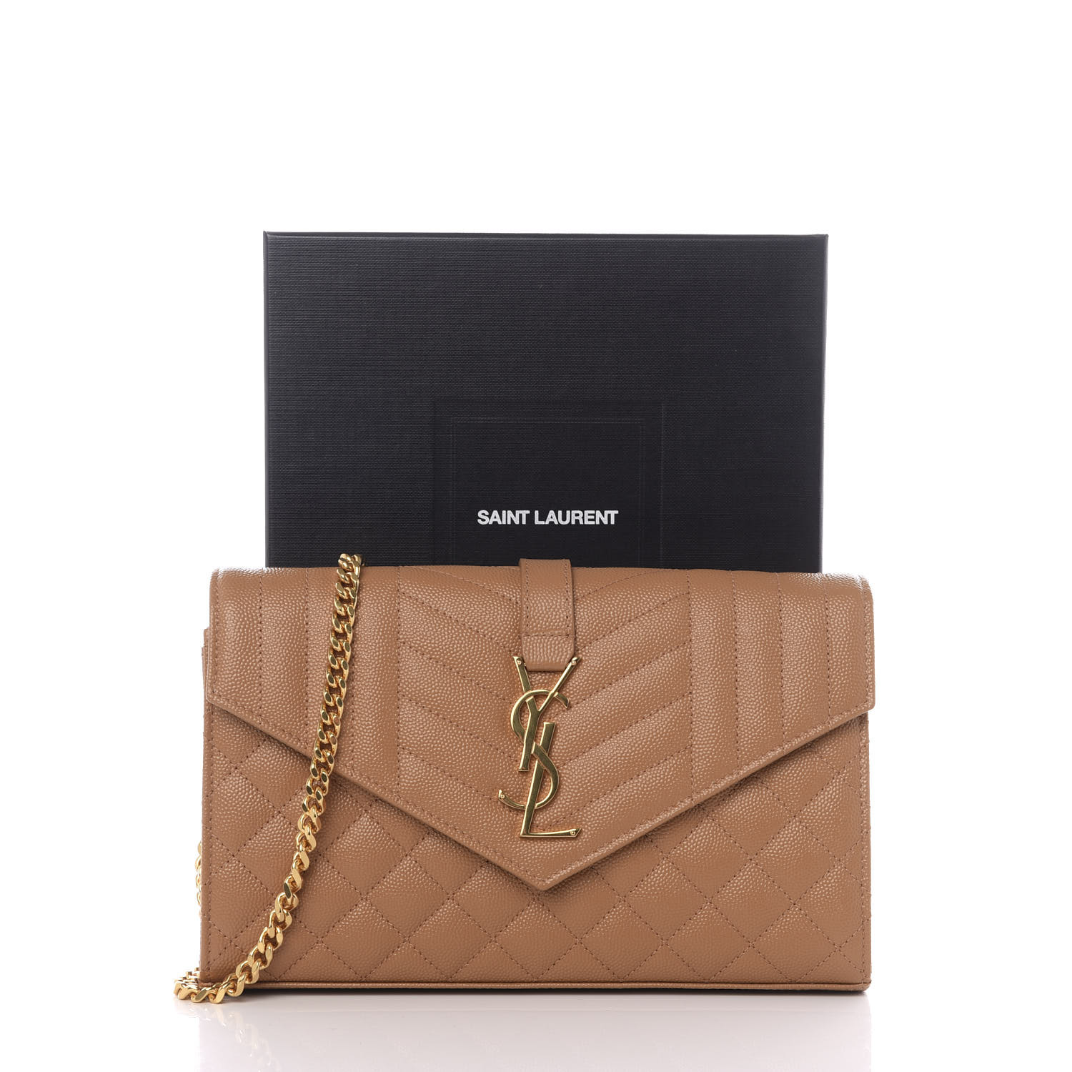 saint laurent matelasse wallet