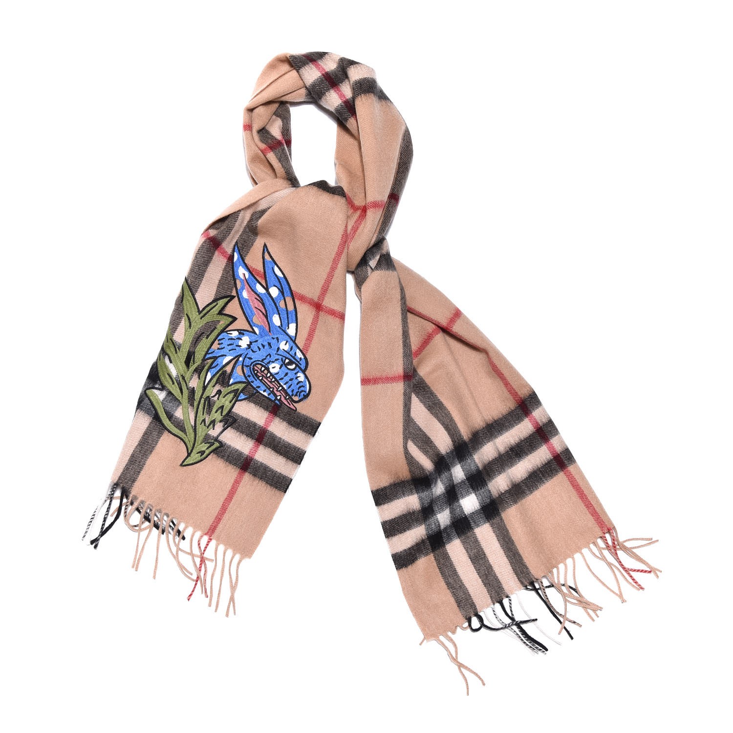 burberry scarf embroidered