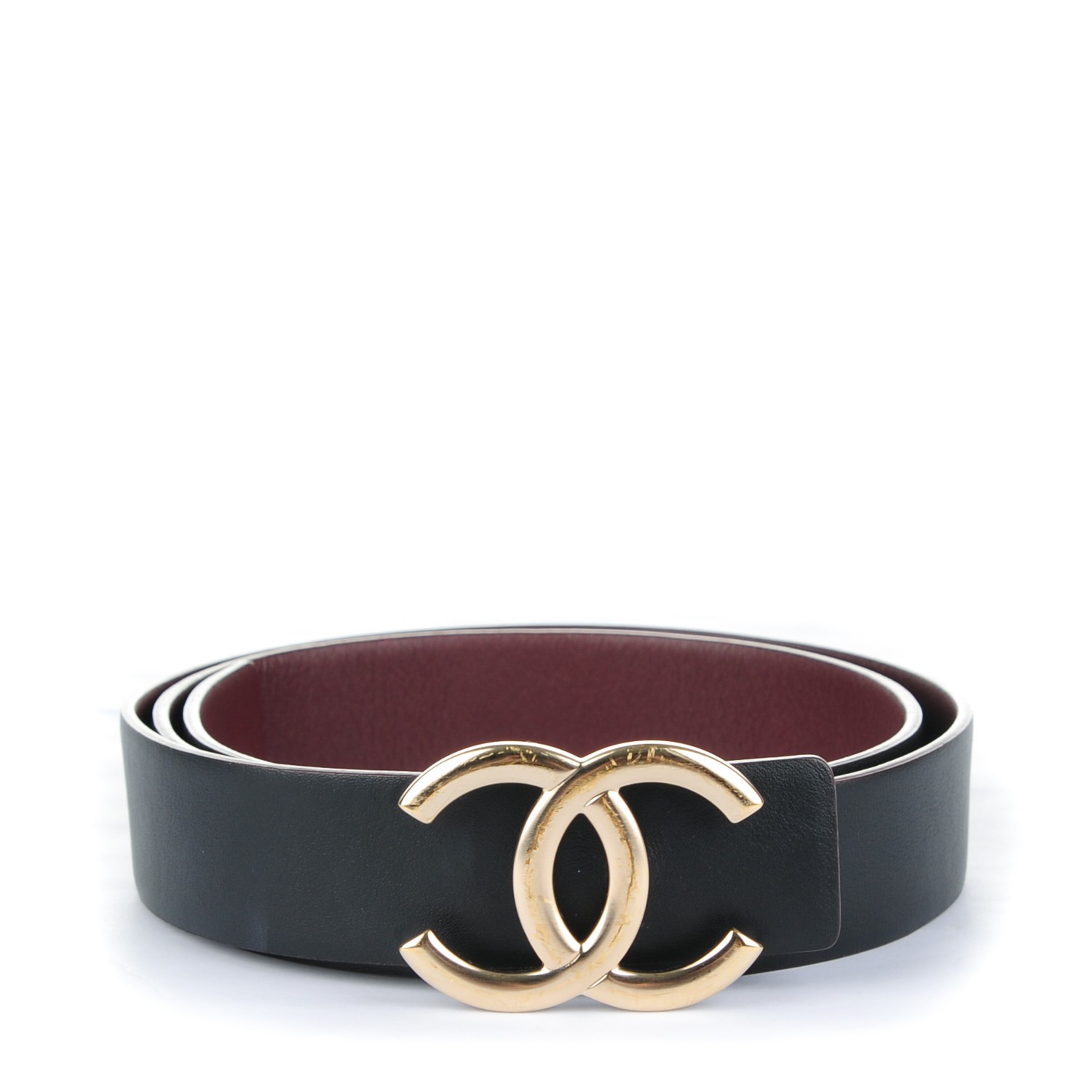 reversible chanel belt