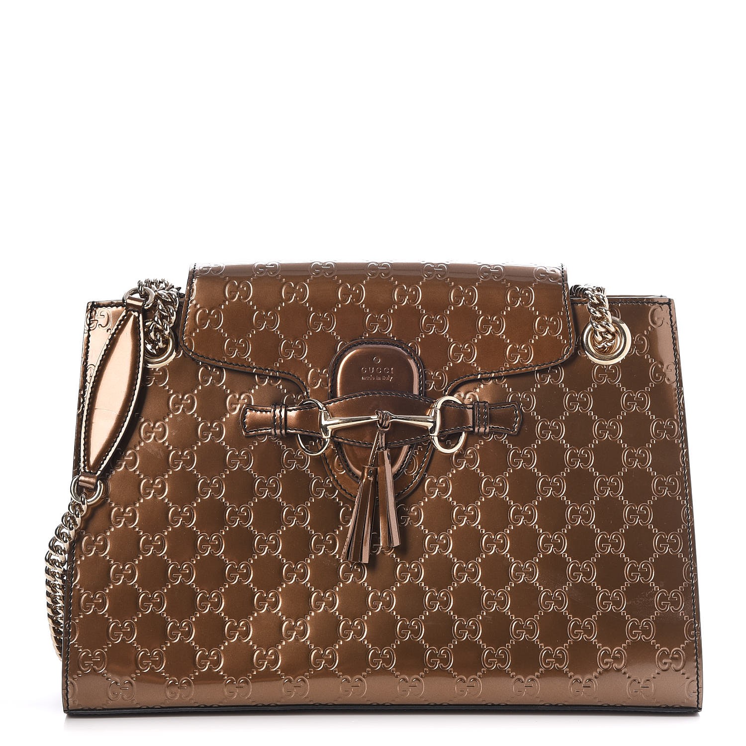 gucci emily guccissima chain shoulder bag