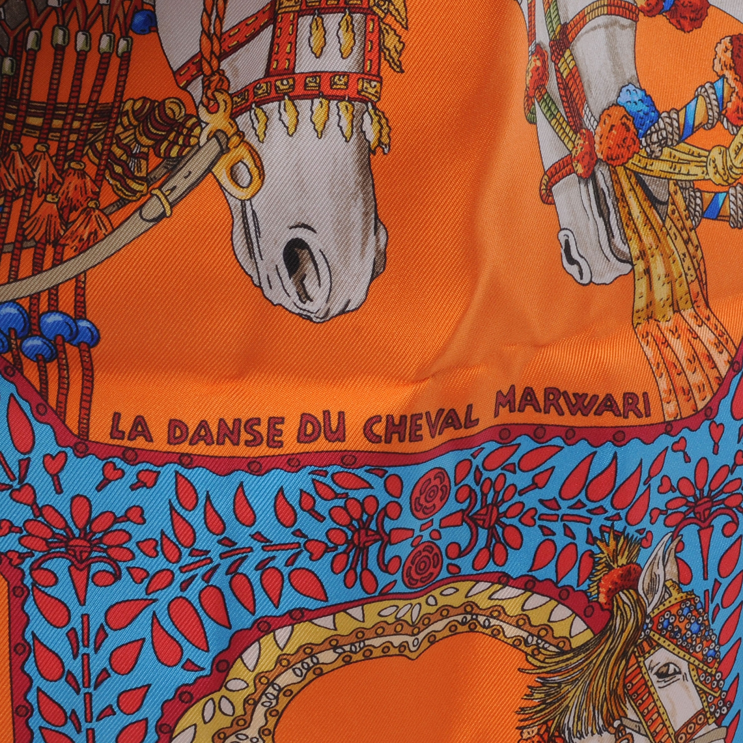 HERMES Silky Pop La Danse du Cheval Marwari Shopper Tote 47670 ...