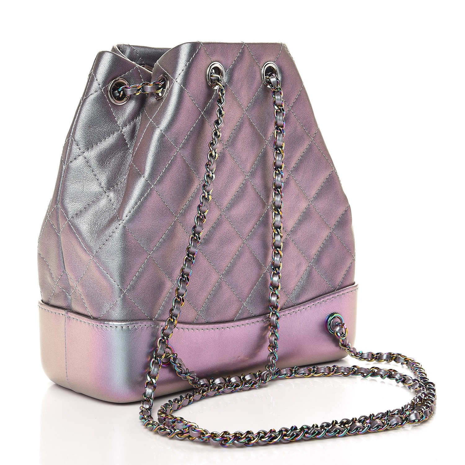 chanel iridescent lambskin quilted bag