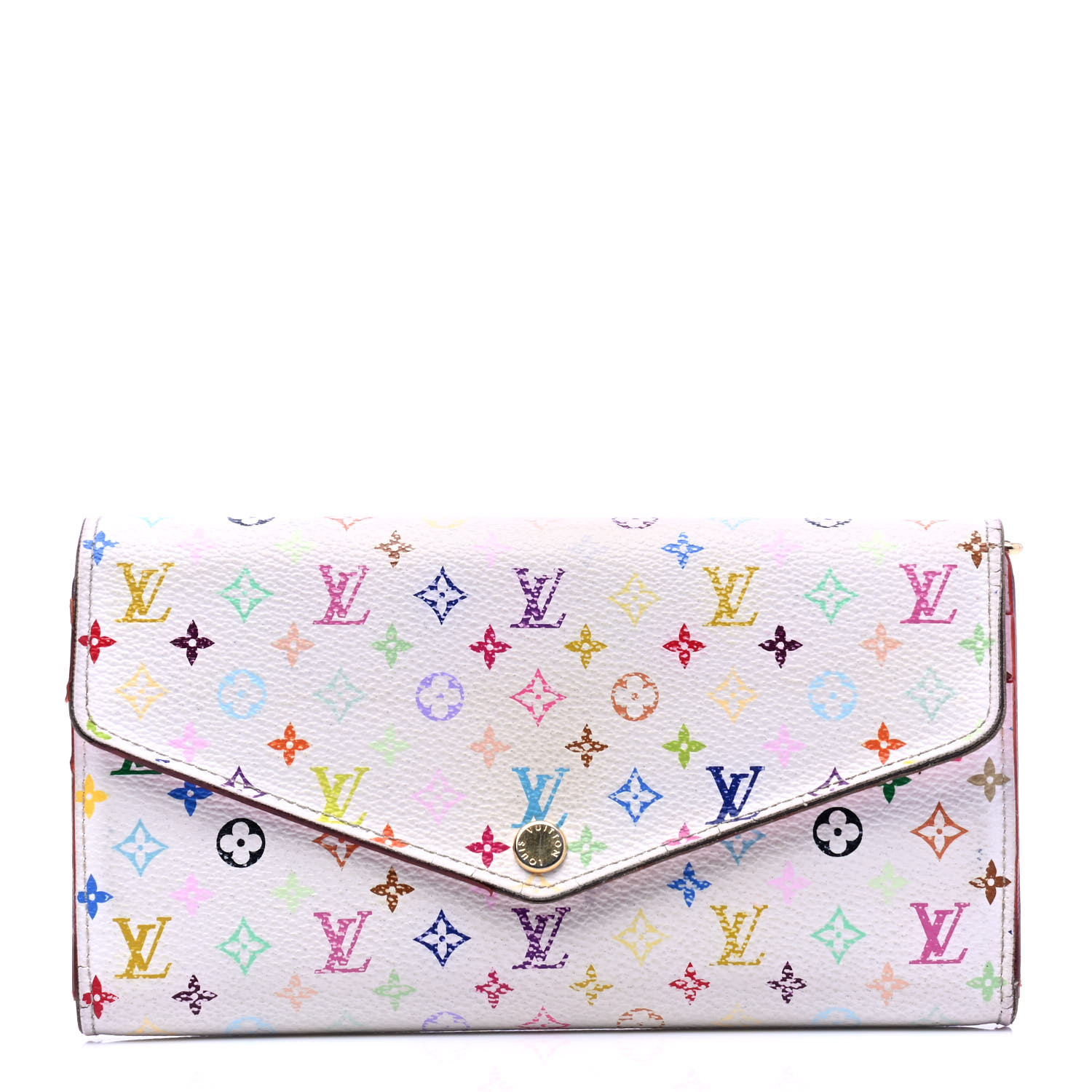 lv multicolor sarah wallet