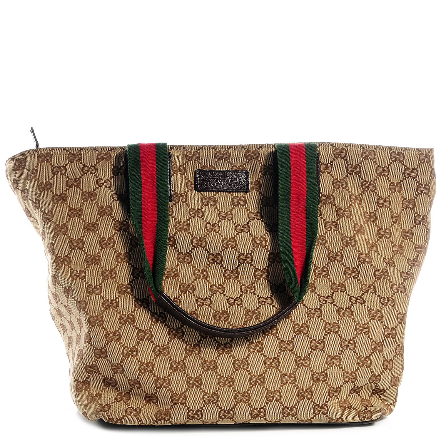 GUCCI Monogram Large Web Handle Tote 73797