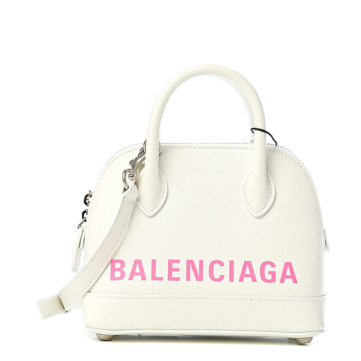 white and pink balenciaga bag