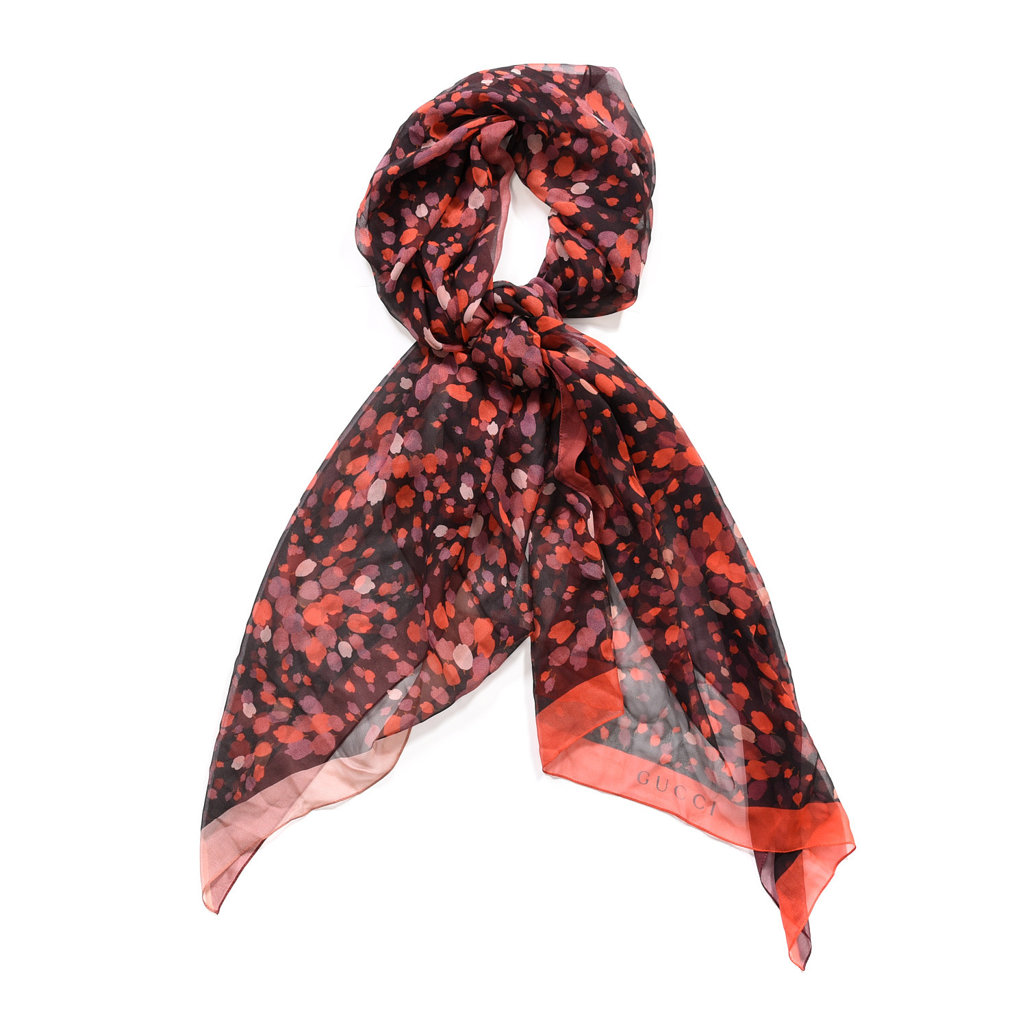 red print scarf